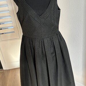 Jill Steward Black and Gold Fit&Flare LBD